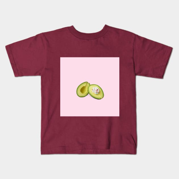 avocado surrealism Kids T-Shirt by Evolution17